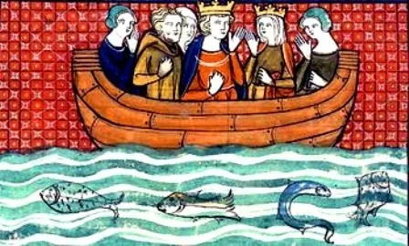 Миниатюра с коронацией и женитьбой средневековая иллюстрация свадьбы