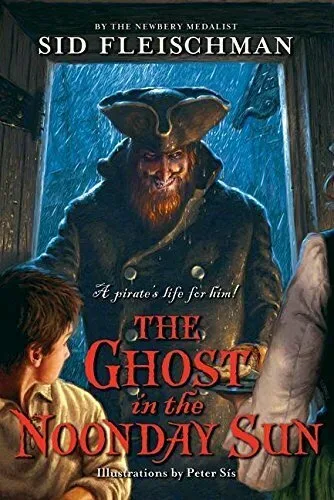 Обложка книги Сида Флейшмана «The Ghost in the Noonday Sun» с пиратским героем