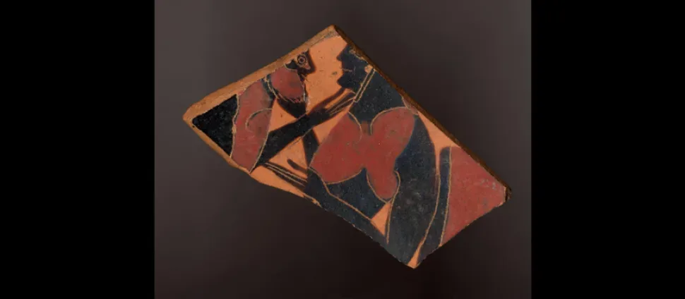Фрагмент аттической вазописи Аттика 575–550 до н. э., British Museum Фрагмент аттической вазописи Аттика 575–550 до н. э., British Museum