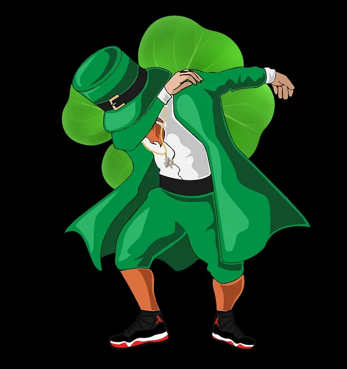 Leprechaun, Cartoon Leprechaun, A Leprechaun Dancing