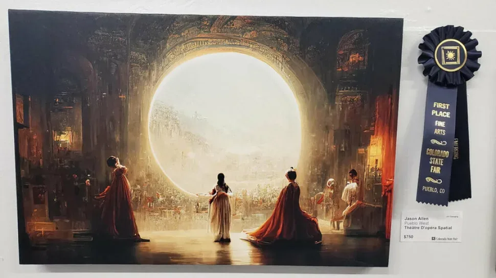 Размашистая полуренессансная полукосмическая опера Théâtre D’opéra Spatial на ярмарке Колорадо