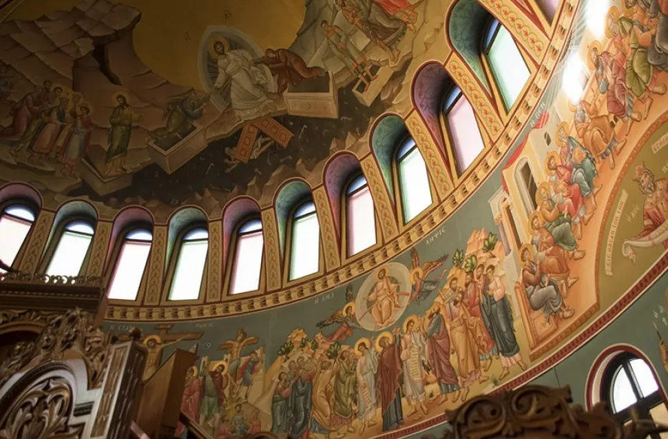 Фрески в церкви Святого Георгия Франгудиса, Лимассол, Кипр. Фрески в церкви Святого Георгия Франгудиса, Лимассол, Кипр.