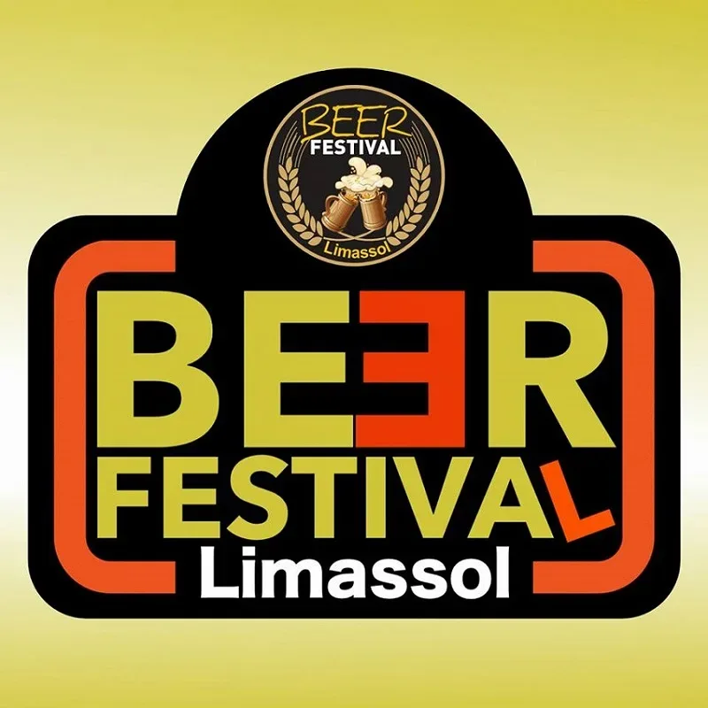 Логотип Limassol Beer Festival для второго пивного фестиваля в Потамос Гермасогея