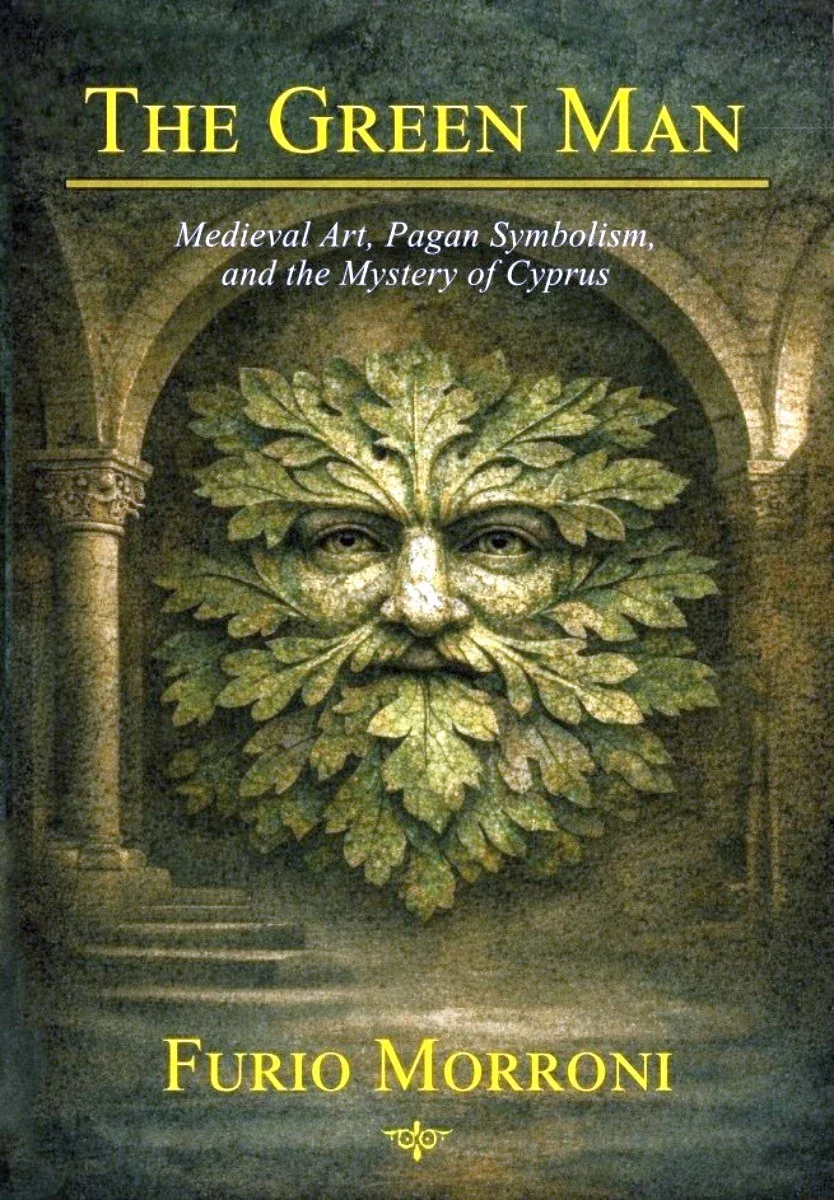 Обложка книги The Green Man с изображением листоподобного лица Зеленого Человека Обложка книги The Green Man с изображением листоподобного лица Зеленого Человека