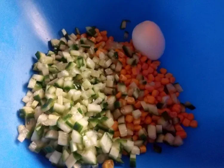 салат с крабовыми палками