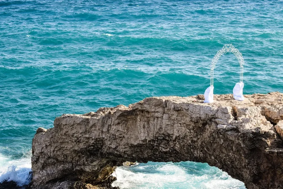 Cyprus, Ayia Napa, Love Bridge, Gate, Romantic, Wedding