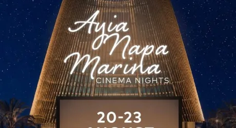 Кино под звёздами в Ayia Napa Marina