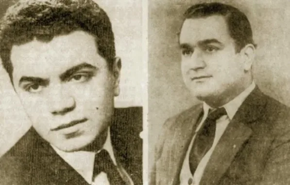 Айхан Хикмет (слева) и Ахмет Музаффар Гурган (справа) — издатели «Джумхуриет Айхан Хикмет (слева) и Ахмет Музаффар Гурган (справа) — издатели «Джумхуриет
