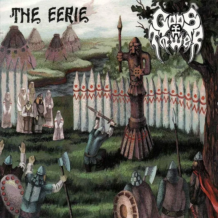 Обложка альбома The Eerie группы Gods Tower с языческим сюжетом