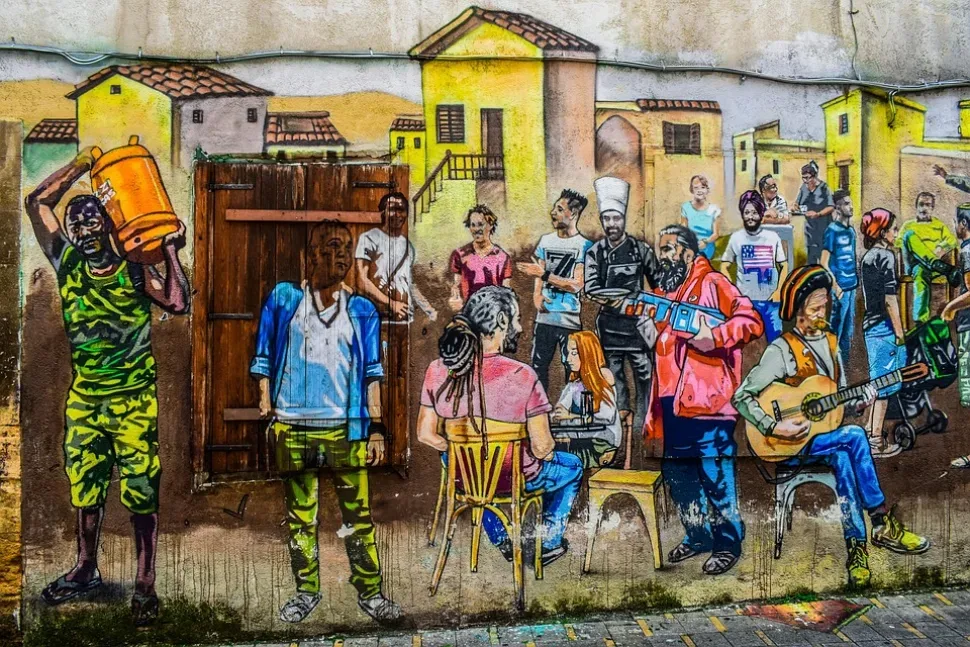Graffiti, Street, People, Culture, Immigration, City