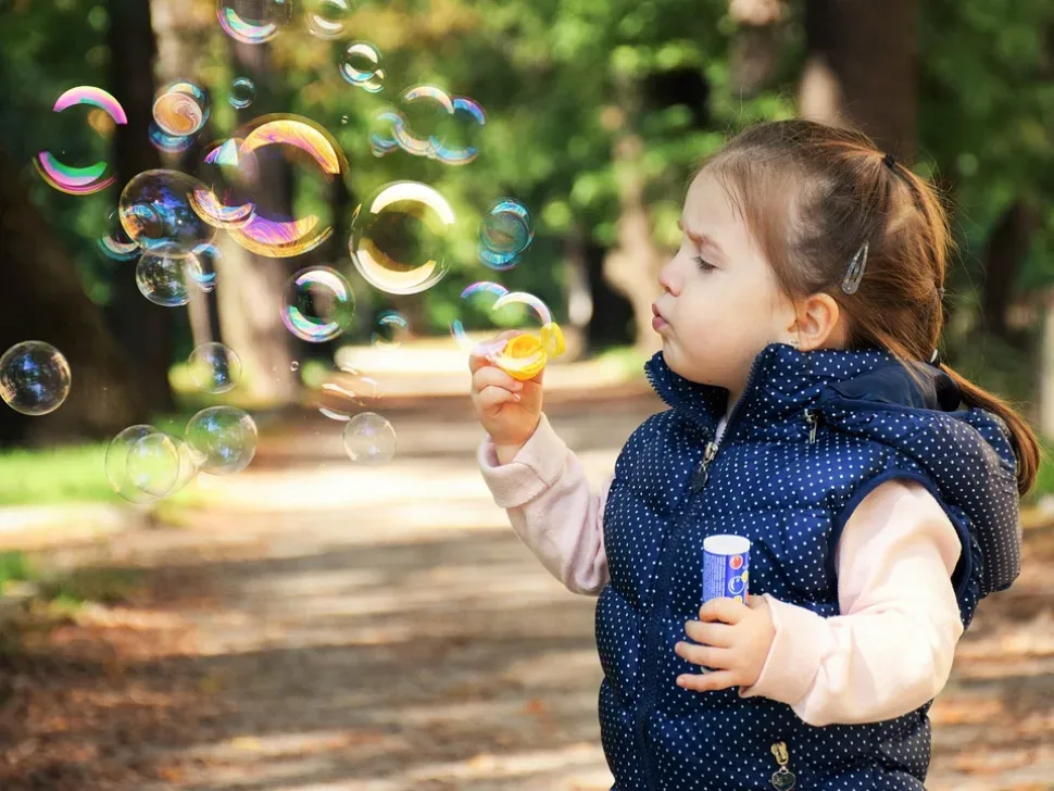 Kid, Soap Bubbles, Child, Fun, Children, Girl, Joy