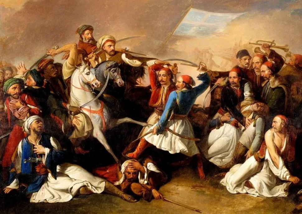 Историческая сцена восстания Орлова в живописном изображении битвы Историческая сцена восстания Орлова в живописном изображении битвы