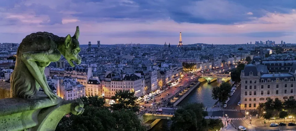 Paris, Gargoyle, France, Architecture, Buildings