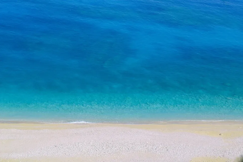 Turquoise, Beach, Blue, Myrtos, Kefalonia, Coastline
