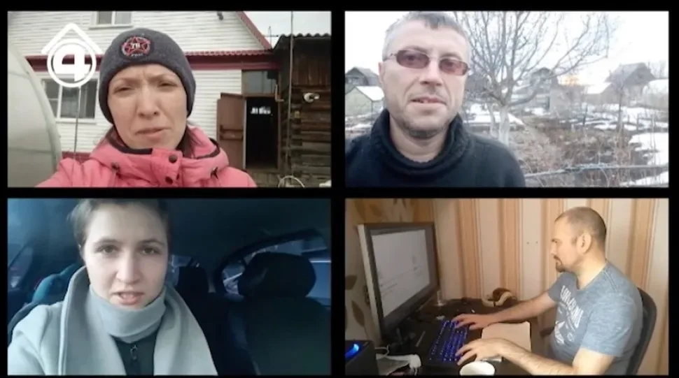 Сет видеозаписей разных героев проекта «Кинокарантин» в домашних условиях