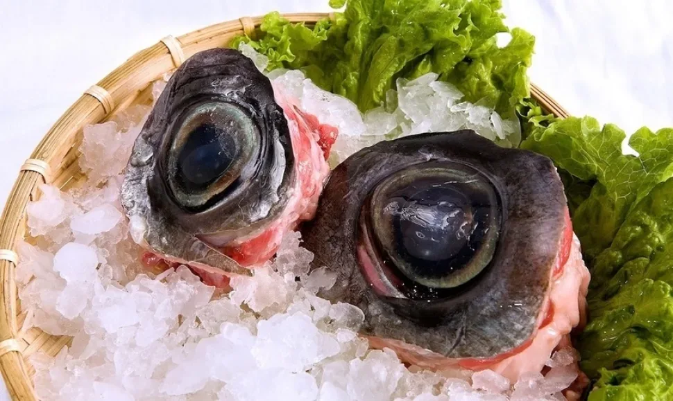 Разрезанная тюленья шкура, фаршированная птицами для приготовления кивиака