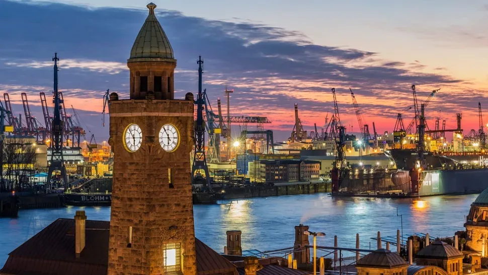 Travel, City, Architecture, Panorama, Waters, Hamburg
