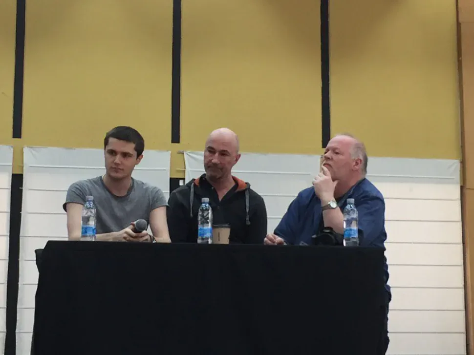 Трое выступающих гостей на кинопанели Comic Con Cyprus 2019