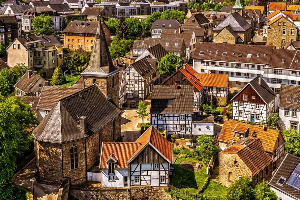 City, Houses, Small Town, Architecture, Historic Center