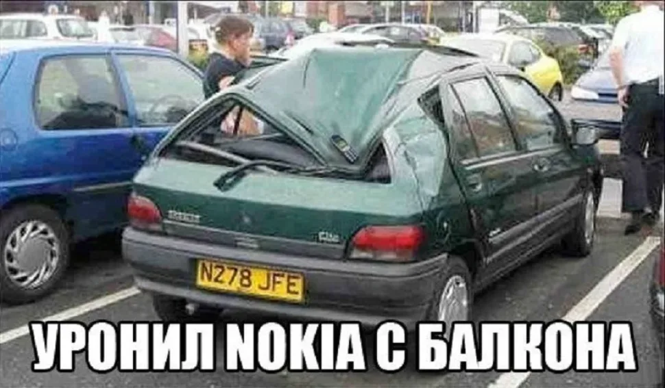 Карикатура про телефоны с подписью о хвостах и кнопках у предков