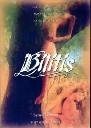 Постер французского фильма «Bilitis» 1977 с титулом и женскими силуэтами