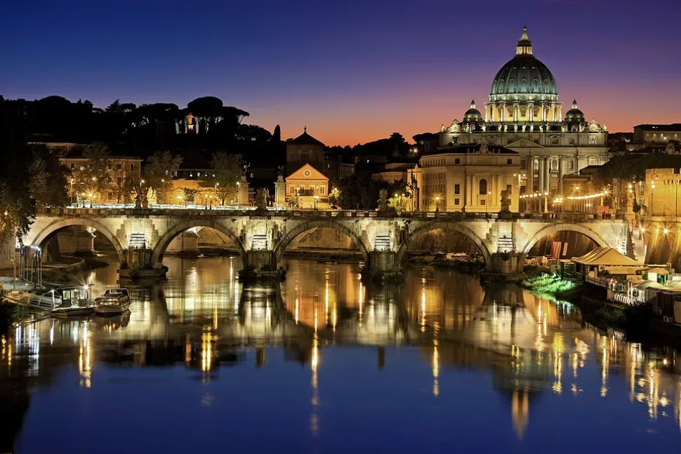 Rome, Vatican, City, Italy, Tiber, St Peter'S Basilica