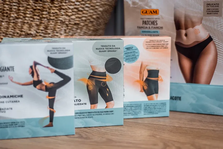 Коробки с продуктами GUAM для домашнего SPA в ePharmaCY