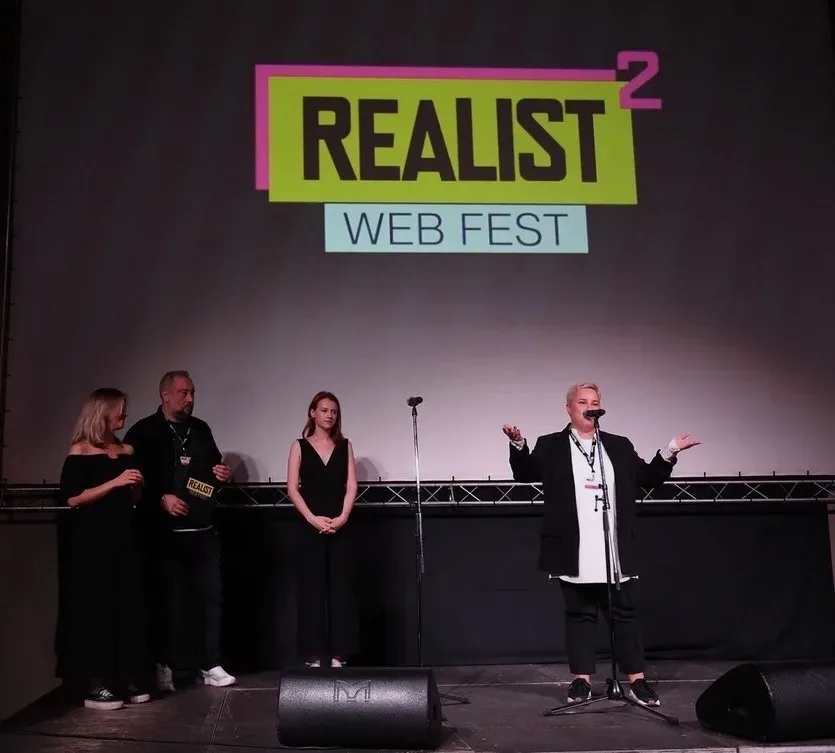 Публичное выступление на сцене фестиваля Realist Web Fest Публичное выступление на сцене фестиваля Realist Web Fest