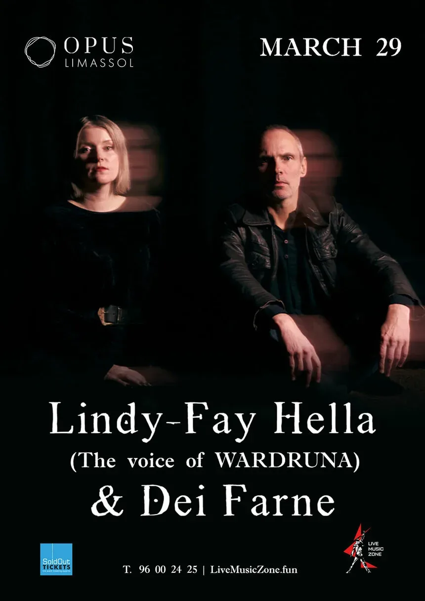 Афиша концерта Lindy‑Fay Hella & Dei Farne в Limassol OPUS 29 марта