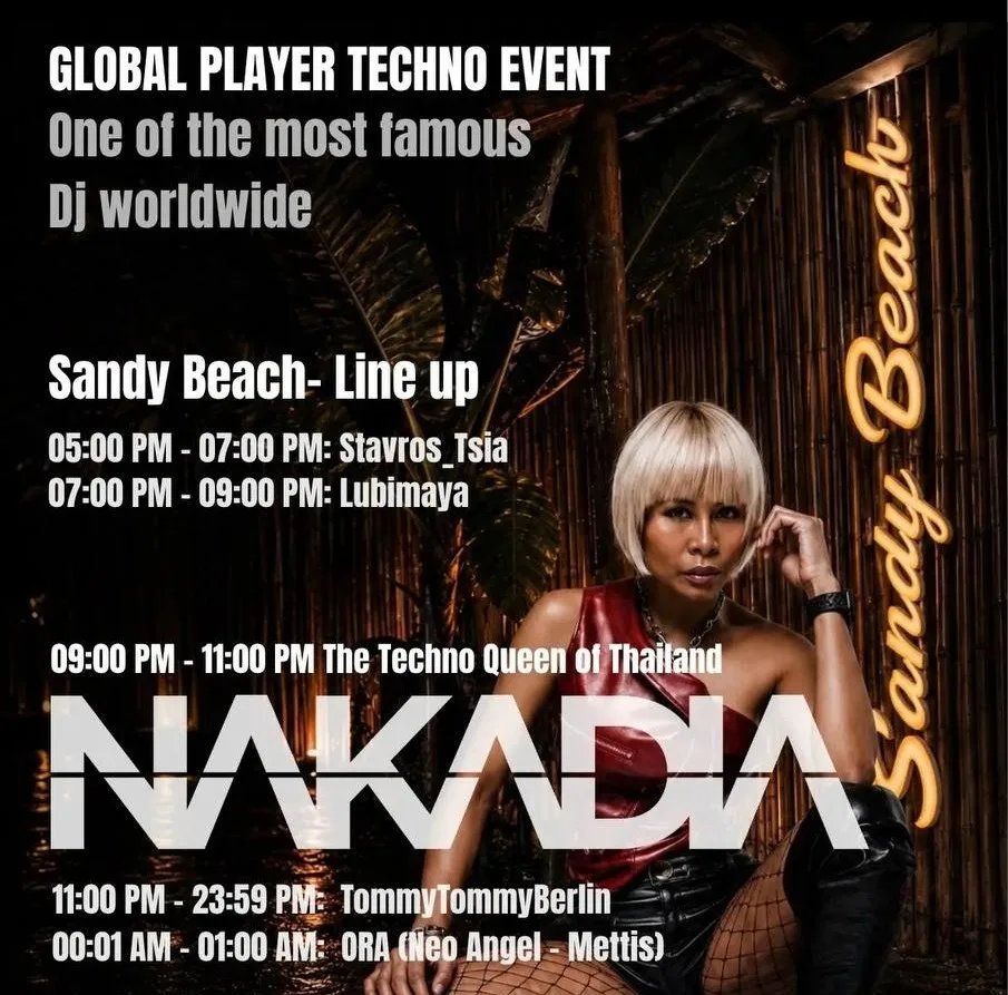 GLOBAL EVENT SANDY BEACH — Nakadia