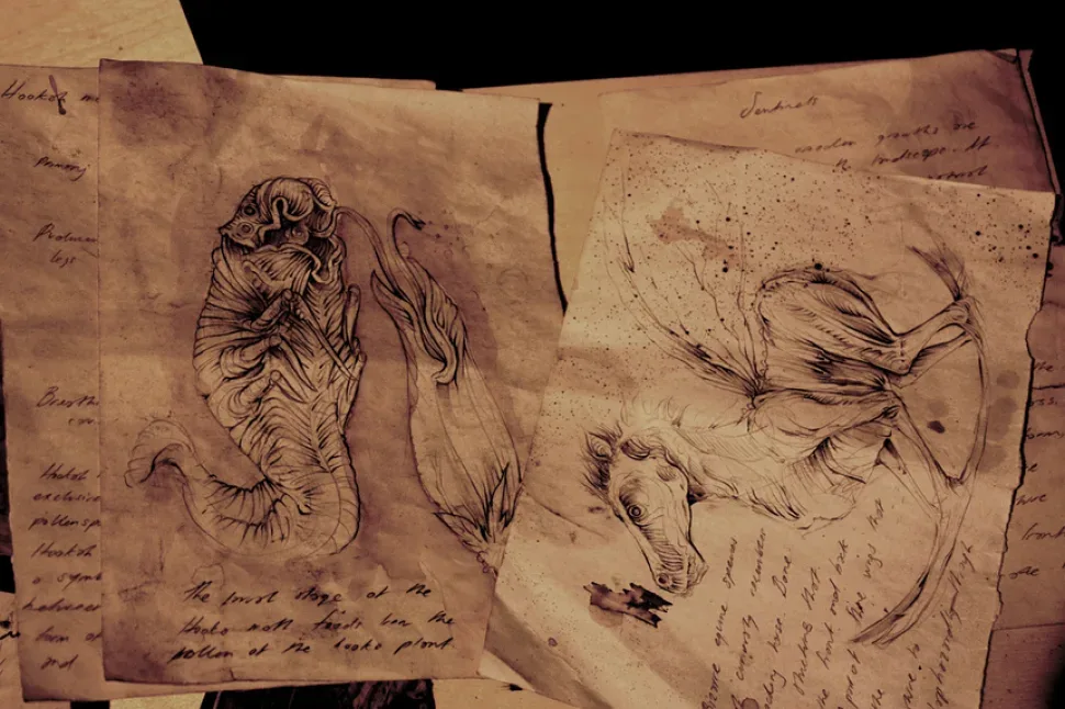 Рисунки и зарисовки из дневников коллекции Merrylin Cryptid Museum Рисунки и зарисовки из дневников коллекции Merrylin Cryptid Museum