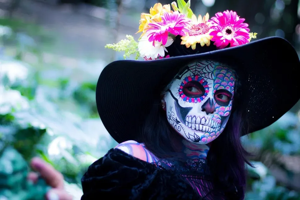 Day Of The Dead, Colorful, Make Up, Mexico, Tradition