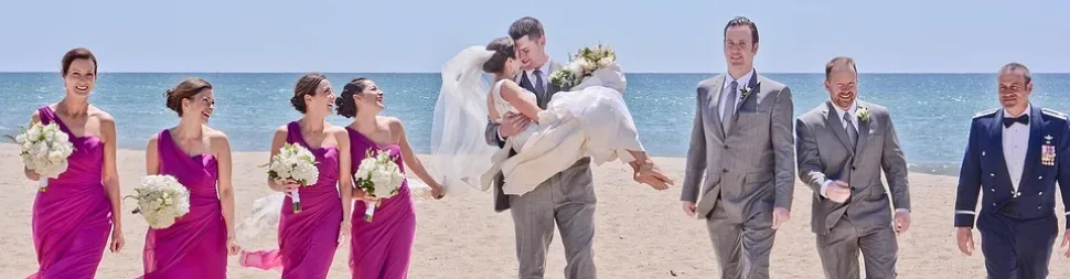 Wedding, Beach, Bride, Groom, Frieds, Bridesmaids Wedding, Beach, Bride, Groom, Frieds, Bridesmaids
