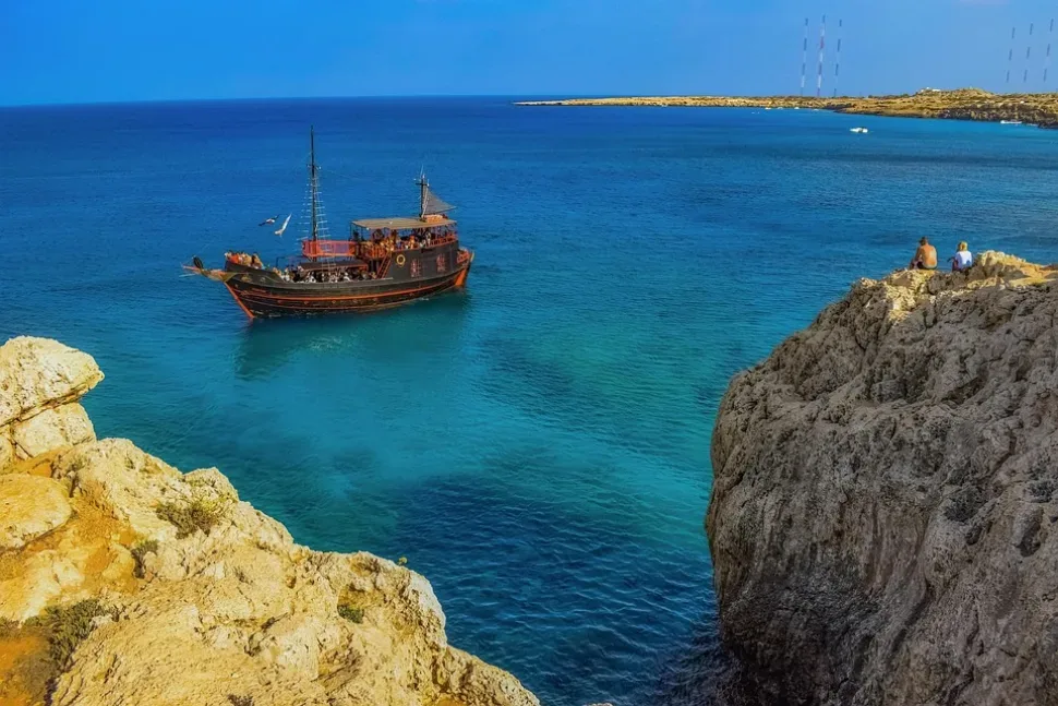 Cyprus, Cavo Greko, Nature, Landscape, Rock, Sea, Cliff