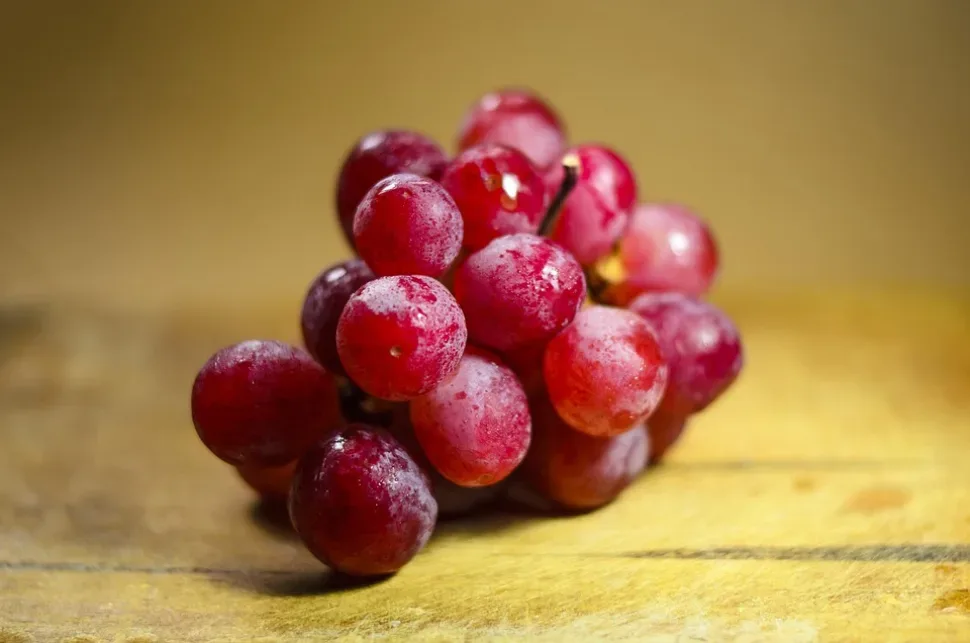 Healthy, Grapes, Fruit, Red Grapes, Bunch