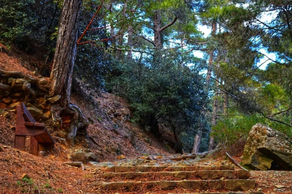 Информационный стенд Caledonia Trail с картой и описанием маршрута