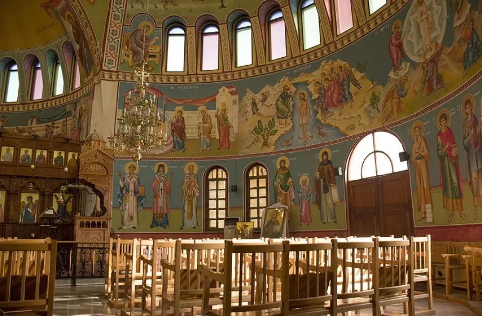 Фрески в церкви Святого Георгия Франгудиса, Лимассол, Кипр. Фрески в церкви Святого Георгия Франгудиса, Лимассол, Кипр.