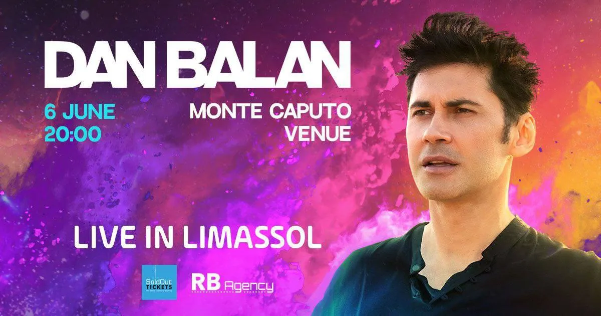 6 июня в Лимассоле в Monte Caputo выступит Dan Balan