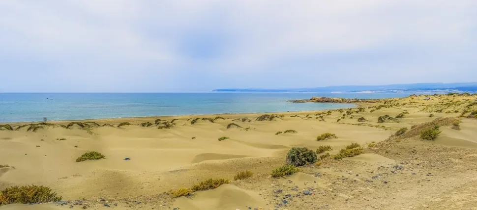 Dunes, Sand, Sky, Clouds, Sea, Nature, Landscape