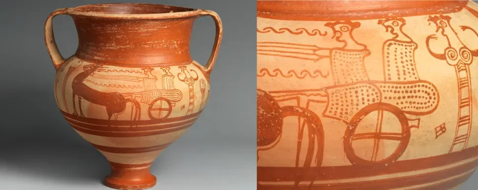 Греческая керамика из коллекции Metropolitan Museum Нью‑Йорк, вид примерно за 100–50 лет до иммиграции