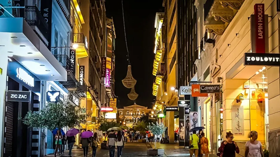 Athens, Evening, Night, Life, Nightlife, Shopping